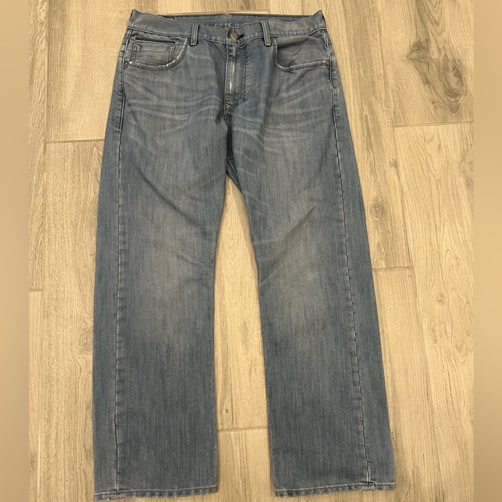 LEVIS Men Jeans 514 Straight Light Wash 34x30 - Picture 3 of 8